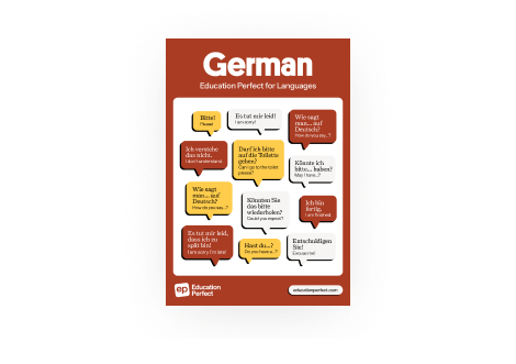 German Phrases Poster